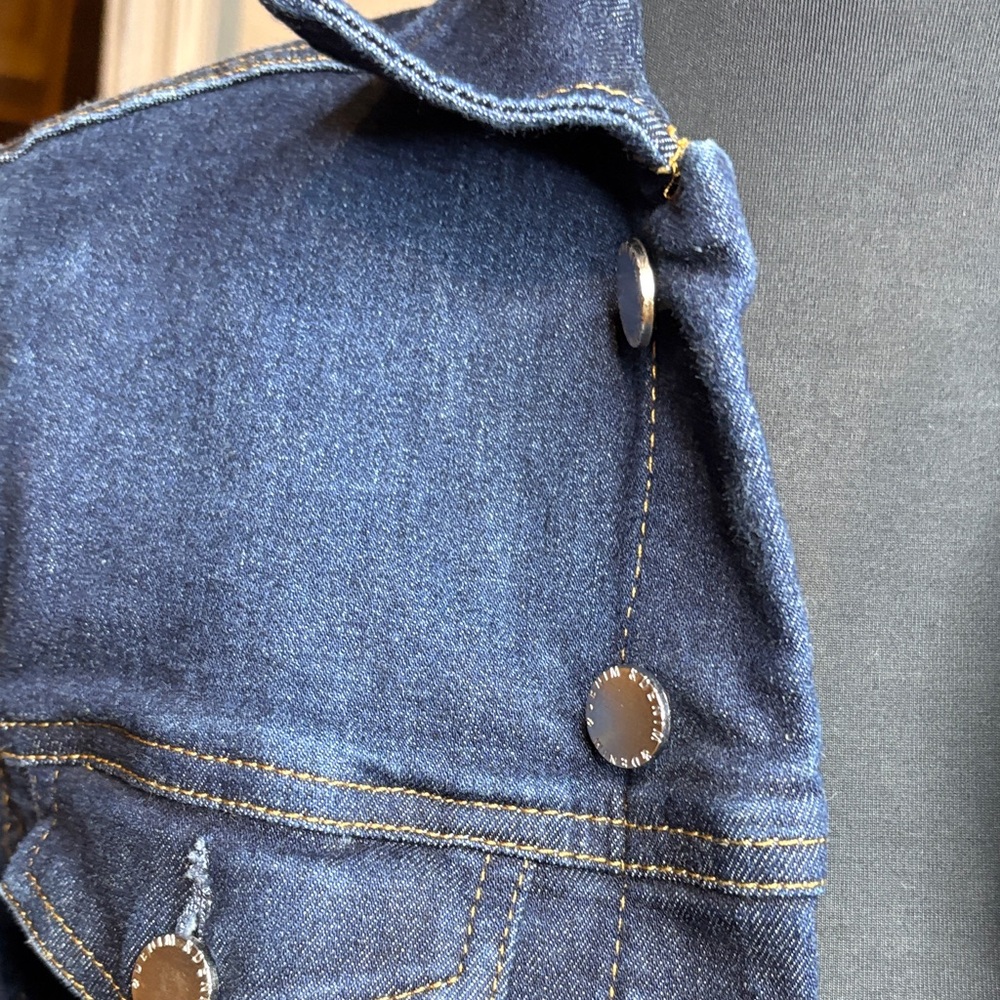 H&M Dark Blue cropped Jean Jacket - Picture 2 of 12